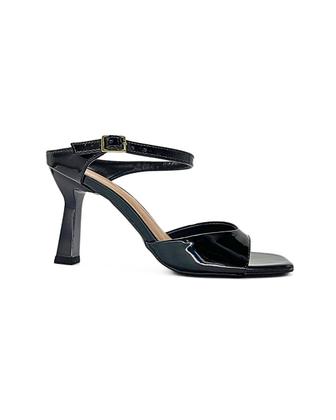 Imagem de Sandália Salto Alto 8cm Taça Fino Confort Com Fivela Open Toe Feminina 133