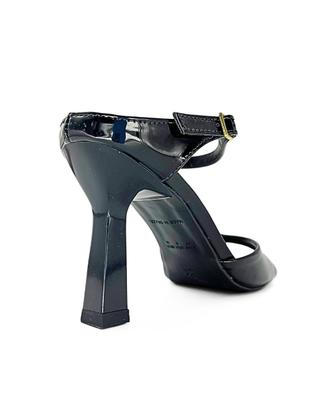 Imagem de Sandália Salto Alto 8cm Taça Fino Confort Com Fivela Open Toe Feminina 133