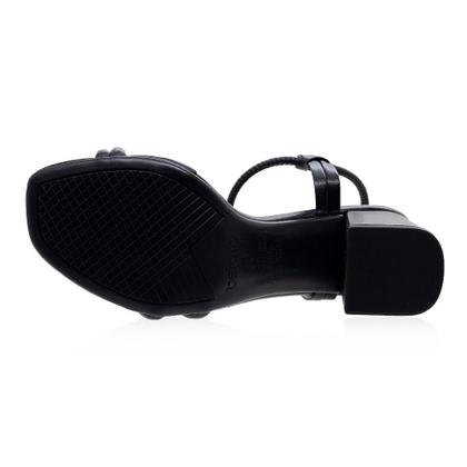 Imagem de Sandália Salto Alto Bloco Feminina Beira Rio 8436.213 Preta