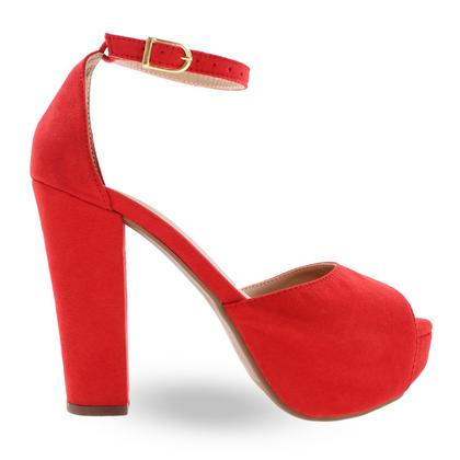 Imagem de Sandália Salto Alto Grosso Meia Pata Feminina P35