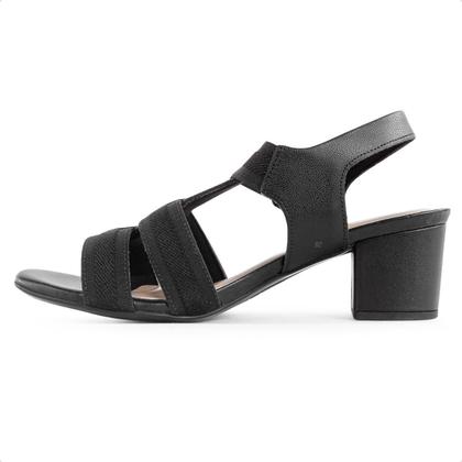 Imagem de Sandália Salto Bloco Elástico Feminina