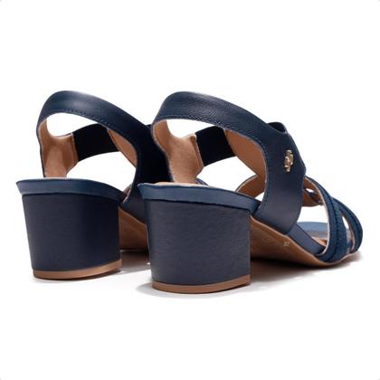 Imagem de Sandália Salto Bloco Elástico Feminina