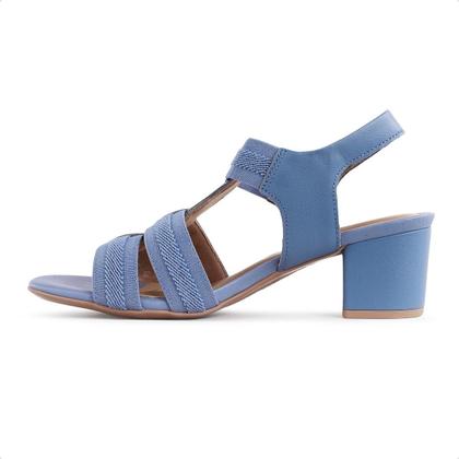 Imagem de Sandália Salto Bloco Elástico Feminina