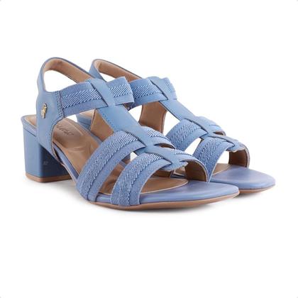 Imagem de Sandália Salto Bloco Elástico Feminina