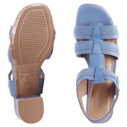 Imagem de Sandália Salto Bloco Elástico Feminina