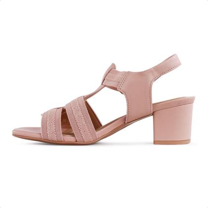 Imagem de Sandália Salto Bloco Elástico Feminina