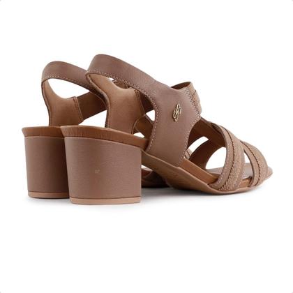 Imagem de Sandália Salto Bloco Elástico Feminina