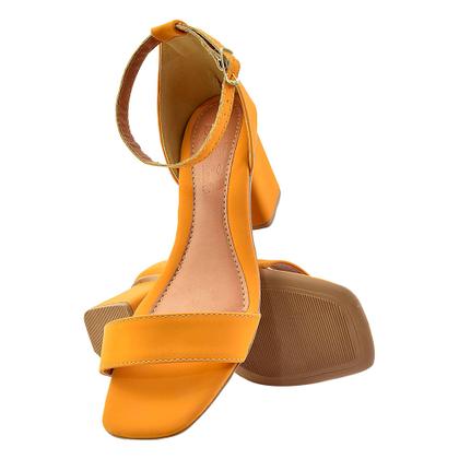 Imagem de Sandália Salto Bloco Quadrado Donna Santa Tradicional 42.002