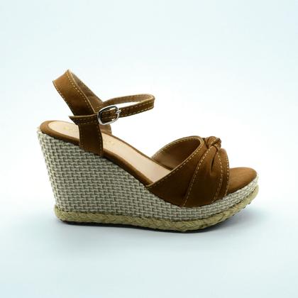 Imagem de Sandália Salto Plataforma Anabela Corda FootFlex