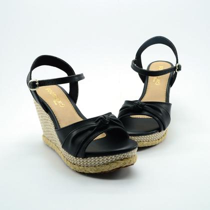 Imagem de Sandália Salto Plataforma Anabela Corda FootFlex
