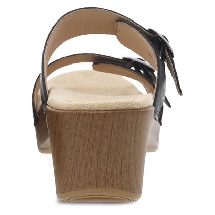 Imagem de Sandália sem cadarço Dansko Sophie  preta de grão integral