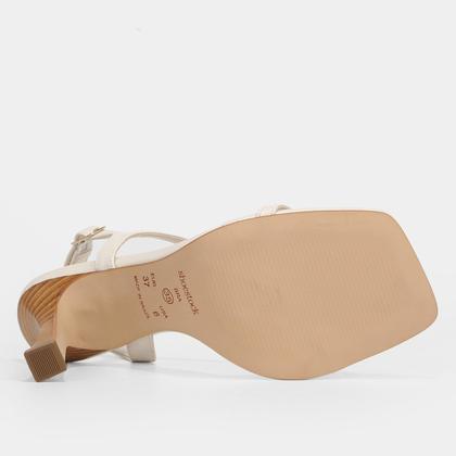 Imagem de Sandália Shoestock Tiras Salto Fino Alto