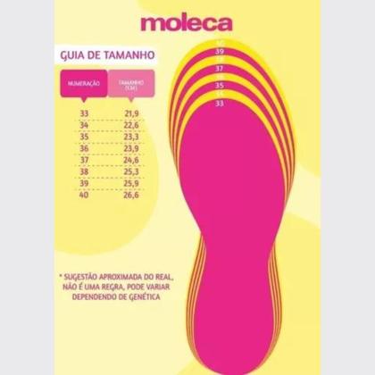 Imagem de Sandália Slide Feminina Flatform Papete Fivela Strass Moleca 5436.433.9569