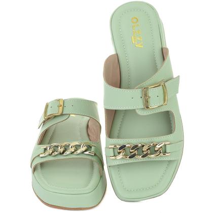 Imagem de Sandália Slide Flatform Feminino Chinelo Estilo Moda Conforto OLZZY