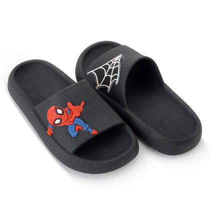 Imagem de Sandália Slide Infantil Chinelo Homem Aranha Nuvem Menino