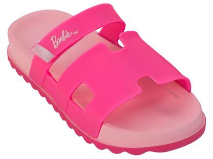 Imagem de Sandália Slide Infantil Menina Barbie Glam Slide Rosa Neon Grendene Kids