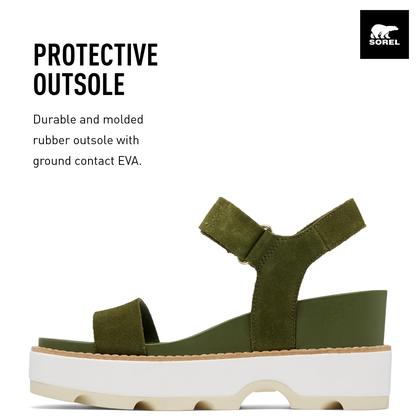 Imagem de Sandália Sorel Joanie IV Wedge Leather Utility Green Honey