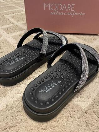 Imagem de Sandália Tamanco  Flat Strass modare 7178.116