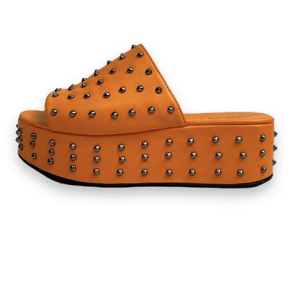 Imagem de Sandália Tamanco Plataforma Flat Spikes