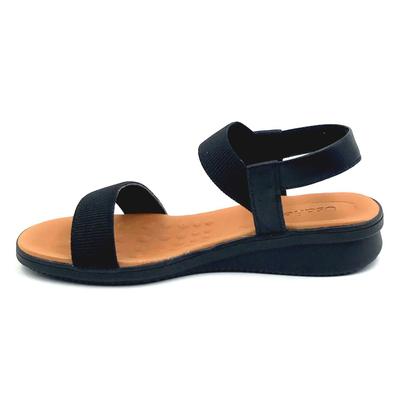 Imagem de Sandália Usaflex Anabela Elástico Preta 2029