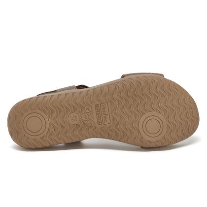 Imagem de Sandália Usaflex Rasteira Feminina Couro com Elástico R1804