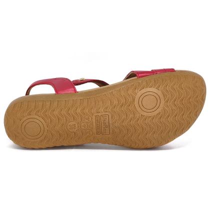 Imagem de Sandália Usaflex Rasteira Feminina Couro com Elástico R1804