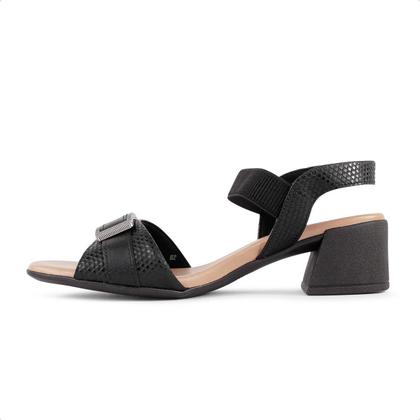 Imagem de Sandália Usaflex Salto Bloco com Elástico Feminino