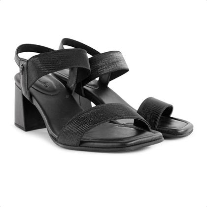 Imagem de Sandália Usaflex Salto Bloco Tiras Elastico