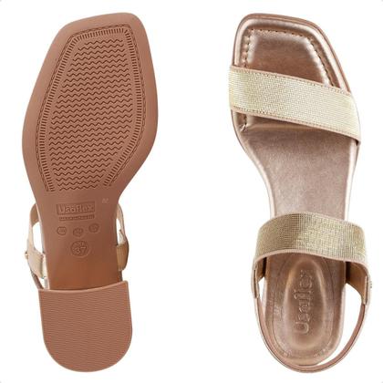 Imagem de Sandália Usaflex Salto Bloco Tiras Elastico