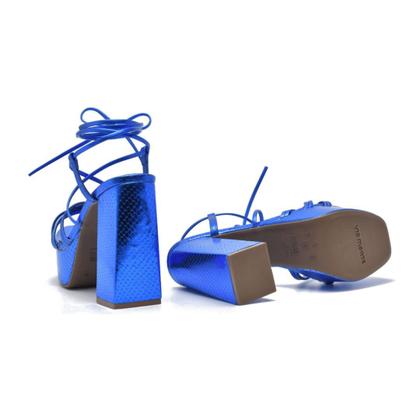 Imagem de Sandália Via Marte Plataforma Com Salto Bloco