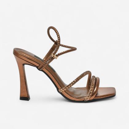 Imagem de Sandália Via Marte Salto Taça Cobre
