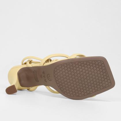 Imagem de Sandália Via Uno Amarração Salto Alto Feminina