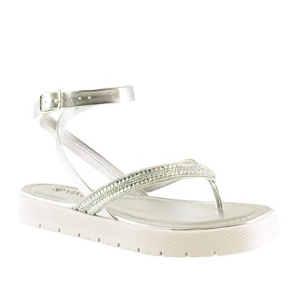 Imagem de Sandalia Via Uno Feminino 848008 Papete Plataforma Tendencia Dedo 