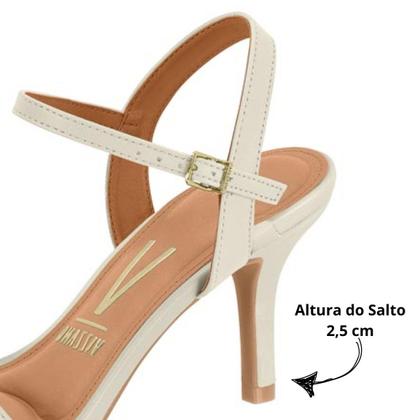 Imagem de Sandália Vizzano 6524.102 Salto Fino Festa Social - Branco Off