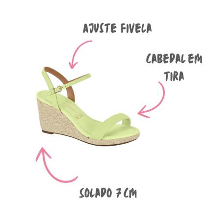 Imagem de Sandália Vizzano Anabela Trama Rustica