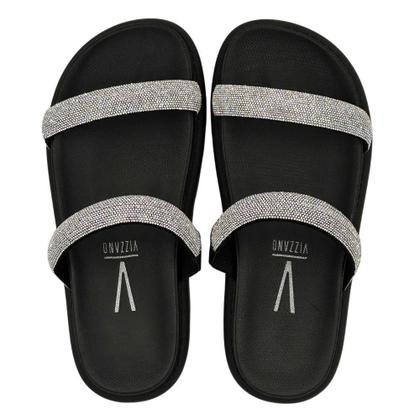 Imagem de Sandália Vizzano Papete Tiras com Strass Feminina