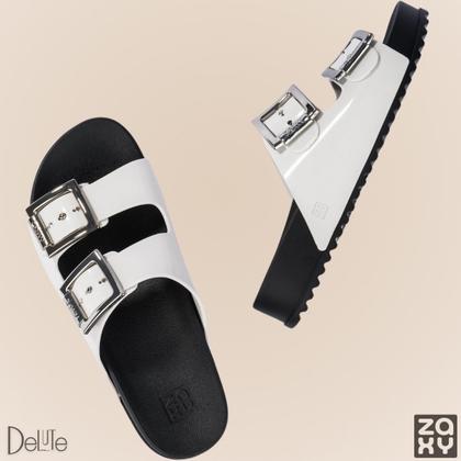 Imagem de Sandália Zaxy Partner III com Fivelas Modelo Slide Ultra Confortável Moda Feminina Macia