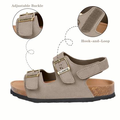 Imagem de Sandálias ZUSERIS Kids Cork Slides Summer Slides Khaki 24