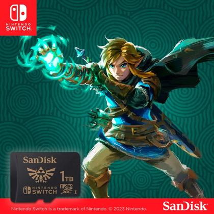 SanDisk - Cartão de memória microSDXC UHS-I de 1 TB para Nintendo