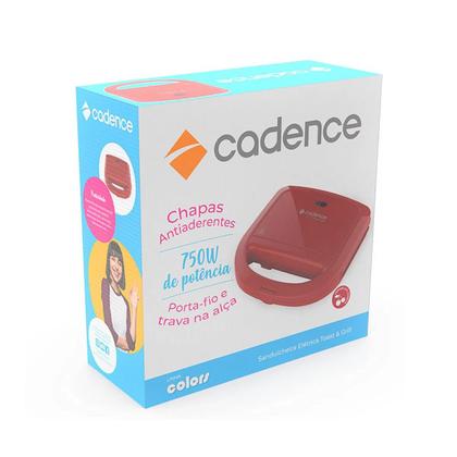 Imagem de Sanduicheira Cadence Toast E Grill Vermelha 127V - SAN261