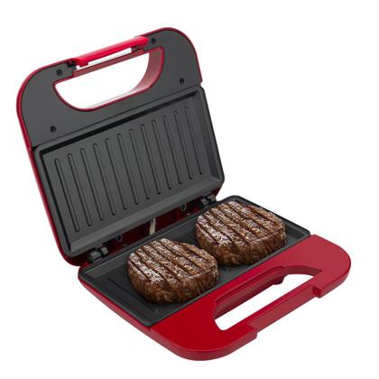 Imagem de Sanduicheira e Grill Britânia Toast 2 em 1 BGR01V c/ Chapa Antiaderente Vermelha
