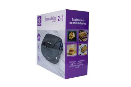 Imagem de Sanduicheira Elétrica Multifuncional Lunch Time Envio Imediato - KAZA+