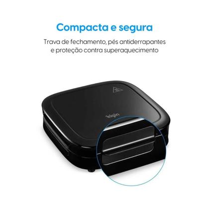 Imagem de Sanduicheira Elgin Duo Time 42san 800w Preto