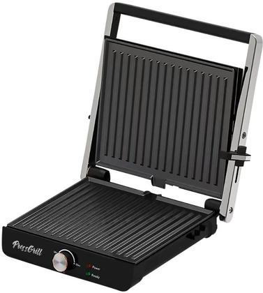 Imagem de Sanduicheira Grill 1200W Best Antiaderente Preto Inox 127V