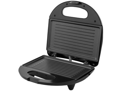 Imagem de Sanduicheira Grill Britânia Preto e Cinza 750W Antiaderente Crome