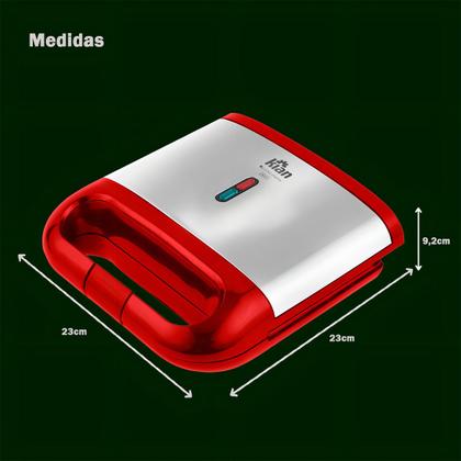 Imagem de Sanduicheira Grill Elétrica Inox Kian 750w