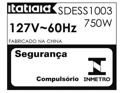 Imagem de Sanduicheira Grill Itatiaia Essencial 750W Preto SDESS1003