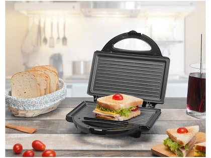 Imagem de Sanduicheira Grill Misteira Antiaderente Classic Cor Preto 127V PSD117_127 Lenoxx