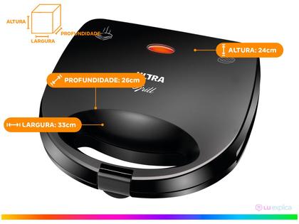 Imagem de Sanduicheira Grill Mondial Ultra Antiaderente  S-13