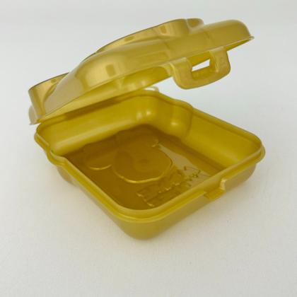 Imagem de Sanduicheira Infantil Minnie Mouse 3D Dourada Escola Relevo